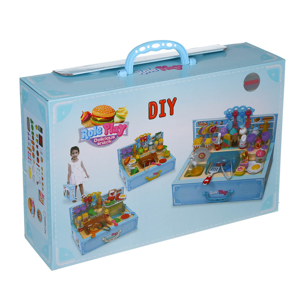 ИГРОЛЕНД Игровой набор Кухня в чемодане, PP, ABS, 39х26х10,5 см - #2