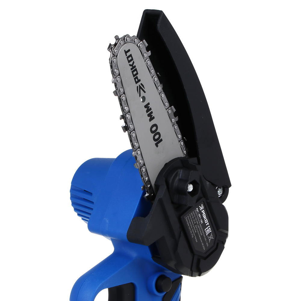 РОКОТ Электропила аккумуляторная, 1АКБ, шина 100мм, 2 А*ч Li-ion - #5