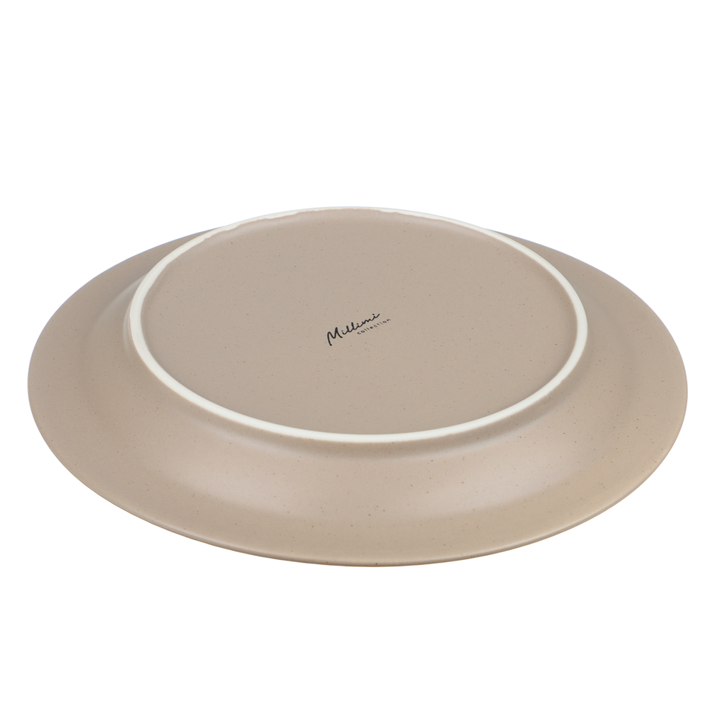 Тарелка закусочная Лусия тм MILLIMI, 21,3см, фарфор, кофейный - #4