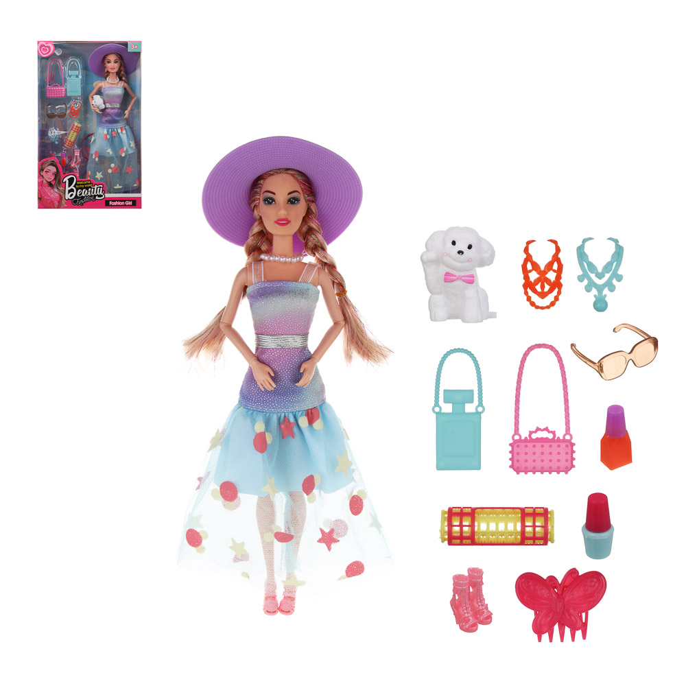 Кукла с аксессуарами "На вечеринку" пластик, тм ИГРОЛЕНД - #1