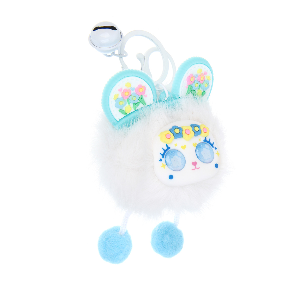 ИГРОЛЕНД Брелок-подвес пушистый "Чудинка", 10х8 см, полиэстер, металл, микс - #3