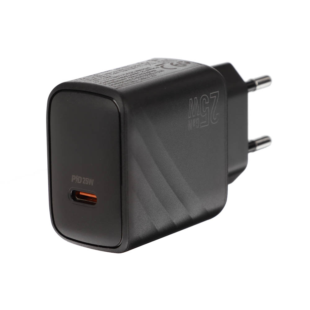 Сетевое зарядное устройство hoco. модель CS24A, USB-С 25W, цвет: черный - #12