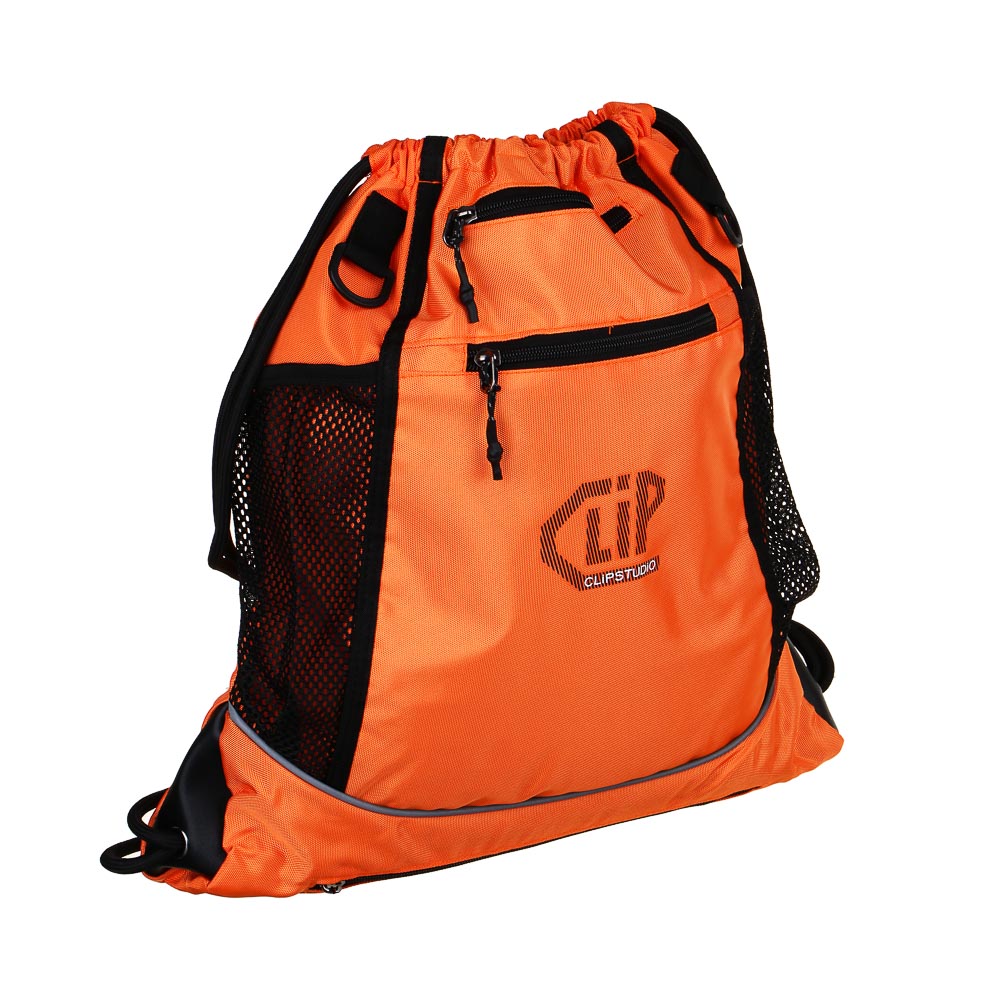 Рюкзак-мешок 46x42см, 1 отд., 4 карм., карман - сетка для мяча, фактурный ПЭ, усиленные углы, 3 цв. - #3