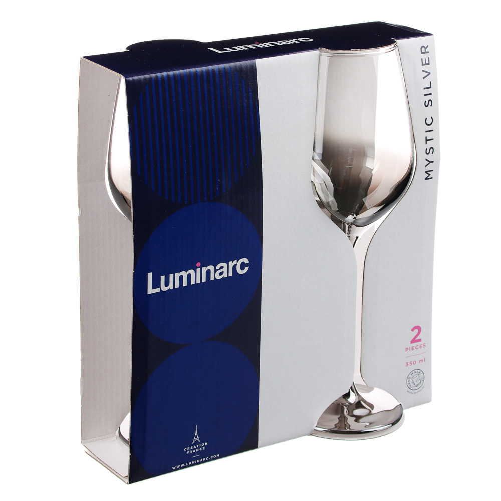 Набор бокалов для вина Luminarc "Мистическое серебро", 2 шт - #3