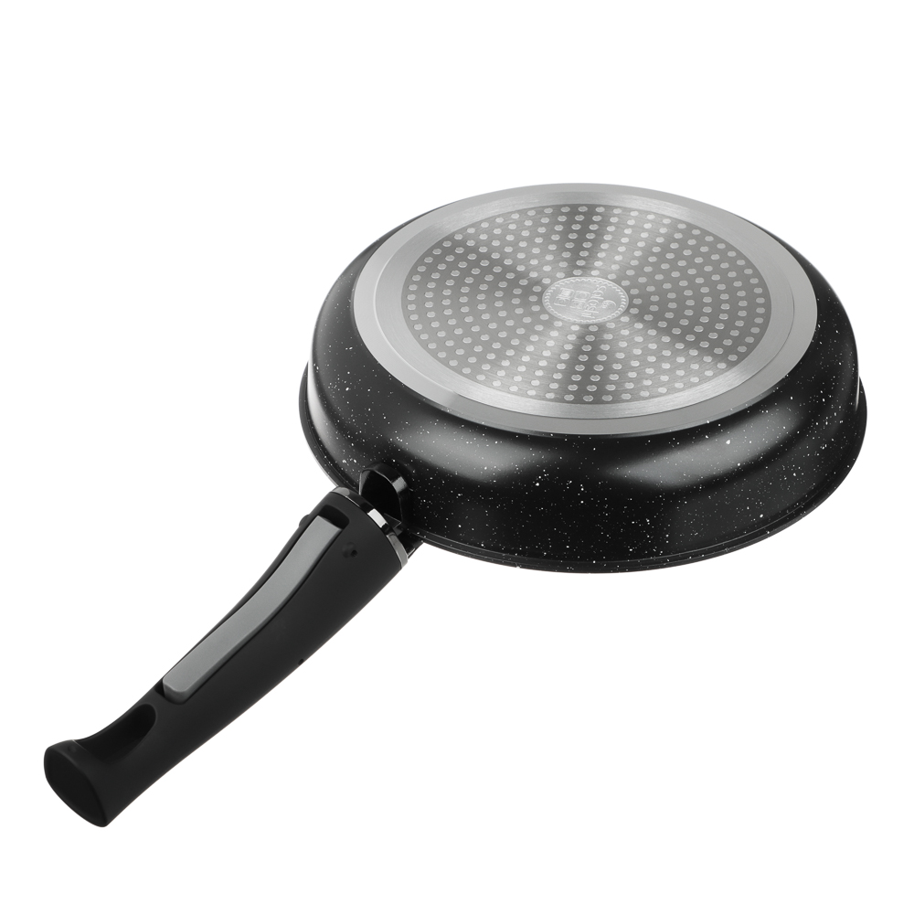 SATOSHI Нера Наб. пос. 7пр, сков.24/26см; ковш1,7л; кастр. 2,8л; +крышки, съем. руч. а/п мрамор, инд - #7