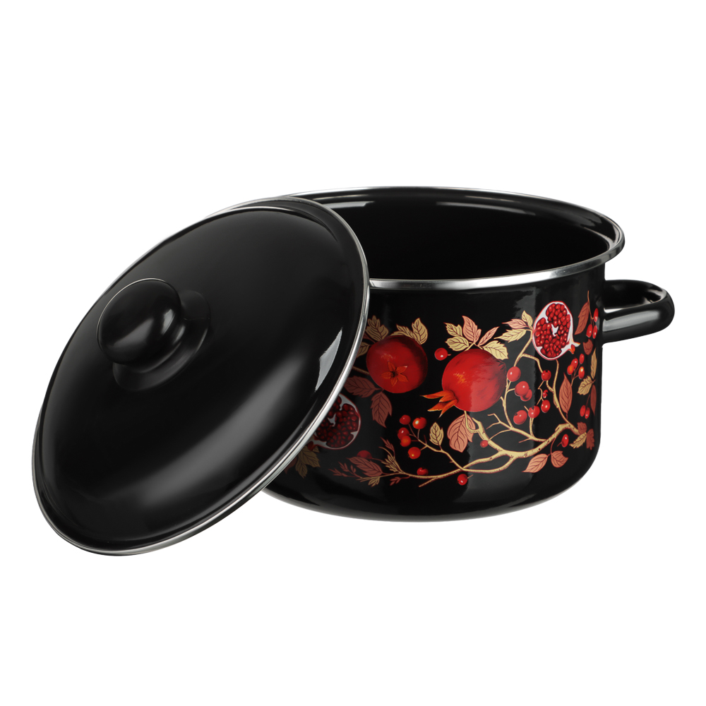 Гранат Кастрюля эмалированная 4л, индукция - #4