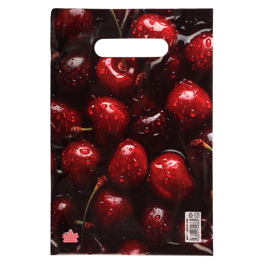 Пакет Вишня-пакет вырубной, 30x20см, 30 мкм, ПВД - #1