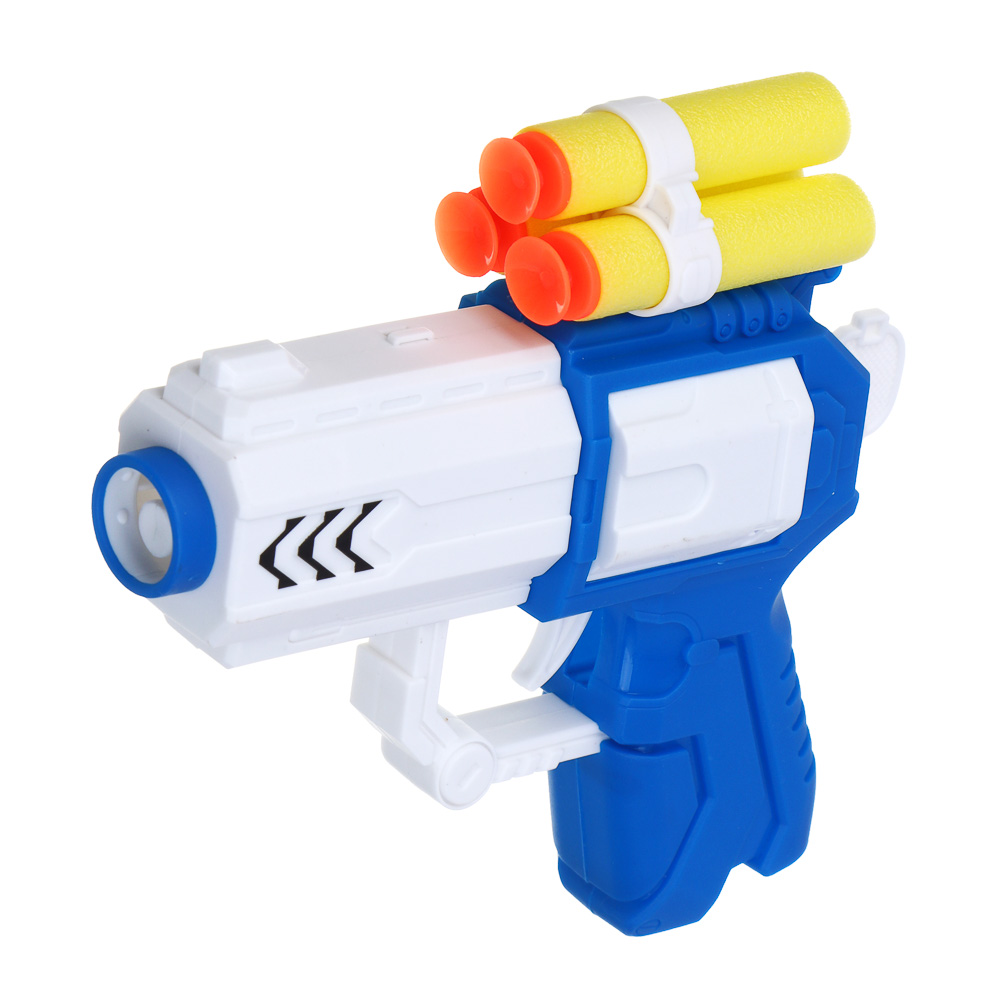 ИГРОЛЕНД Пистолет "Суперстрелок" с присосками 3 шт, PP, EVA, 15х4х26,4 см, 2 дизайна - #6