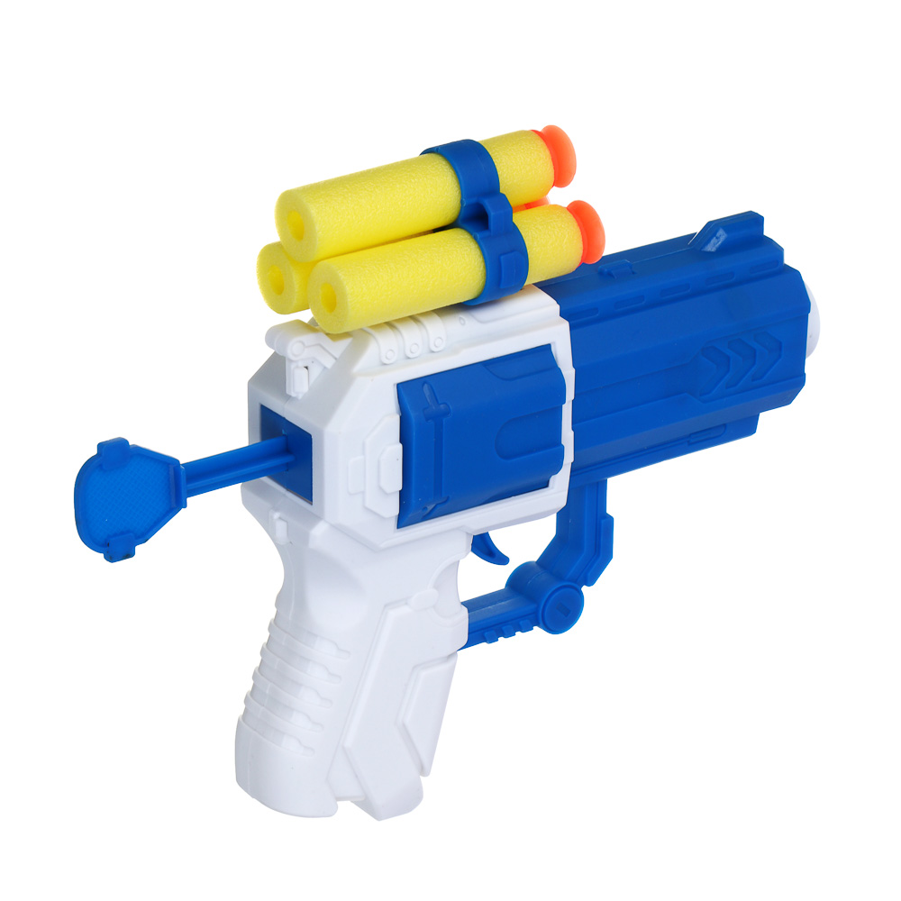 ИГРОЛЕНД Пистолет "Суперстрелок" с присосками 3 шт, PP, EVA, 15х4х26,4 см, 2 дизайна - #10