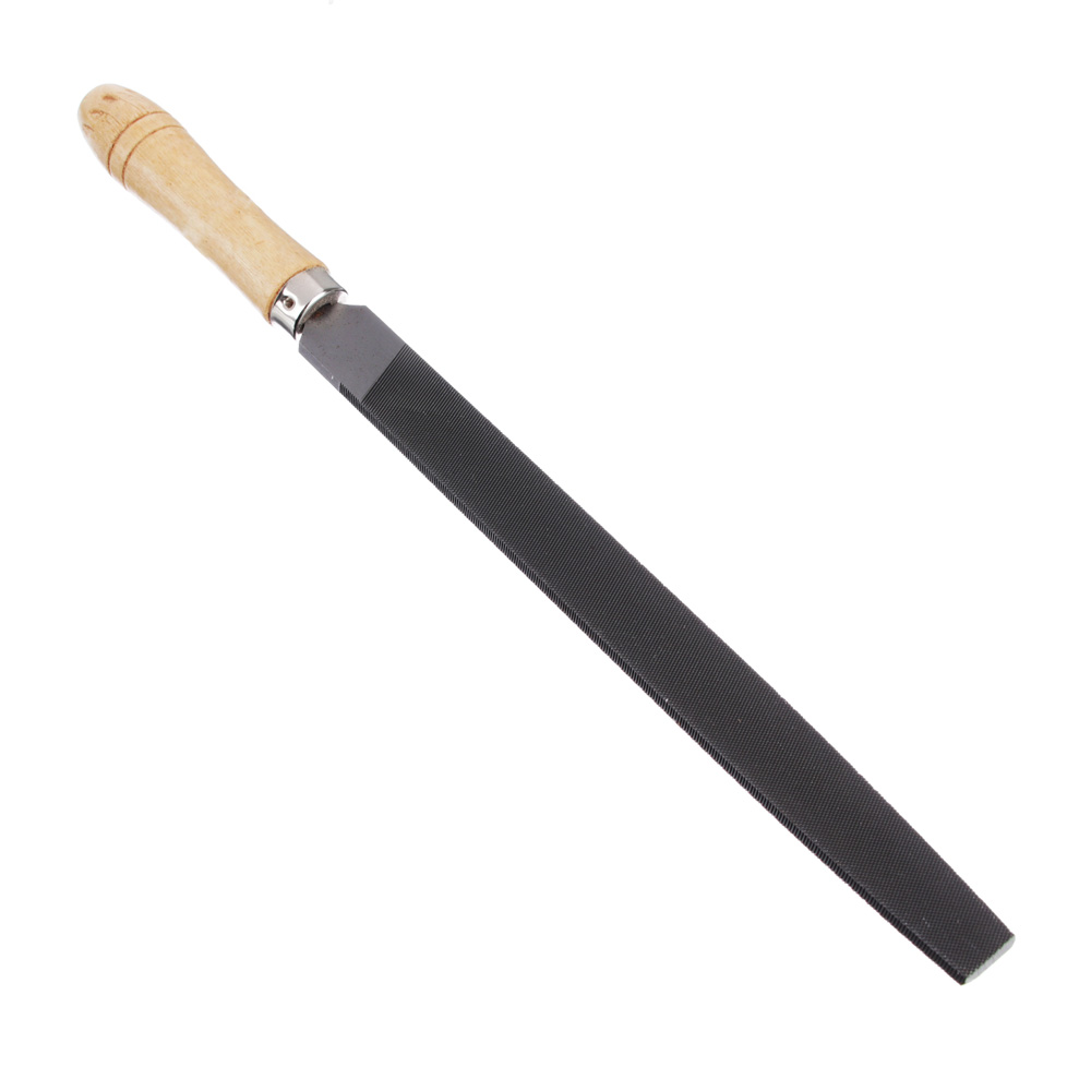 ЕРМАК Напильник с дерев.ручкой плоский 200мм - #1