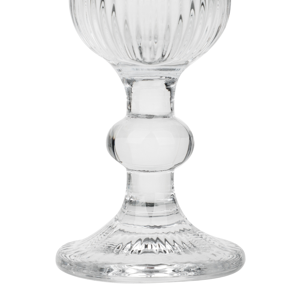 MILLIMI Бокал для шампанского Грея, 150мл, стекло, прозрачный, рифленый - #4