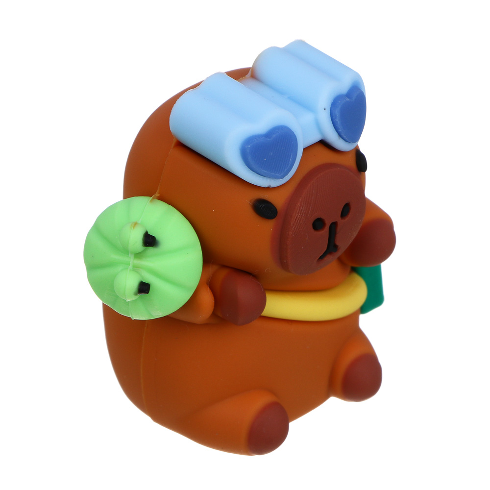 Точилка фигурная "Капибара", 3,7х2,7х2,5см, 1 отверстие, PVC, 2 дизайна - #4