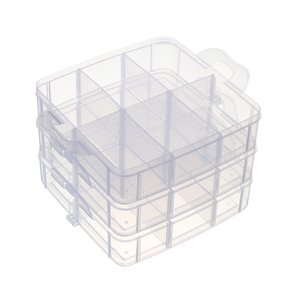 Органайзер тм VETTA, 3-х уровневый, 18 ячеек, пластик, 15х15х12,5см - #5