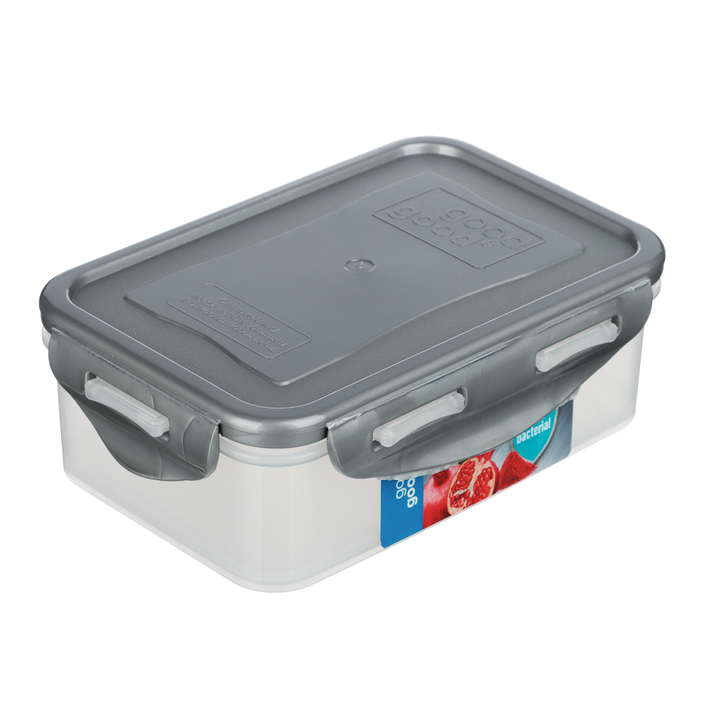 Контейнер герметичный для СВЧ с защелками, 0,5л, 160х110х55мм, пластик - #8