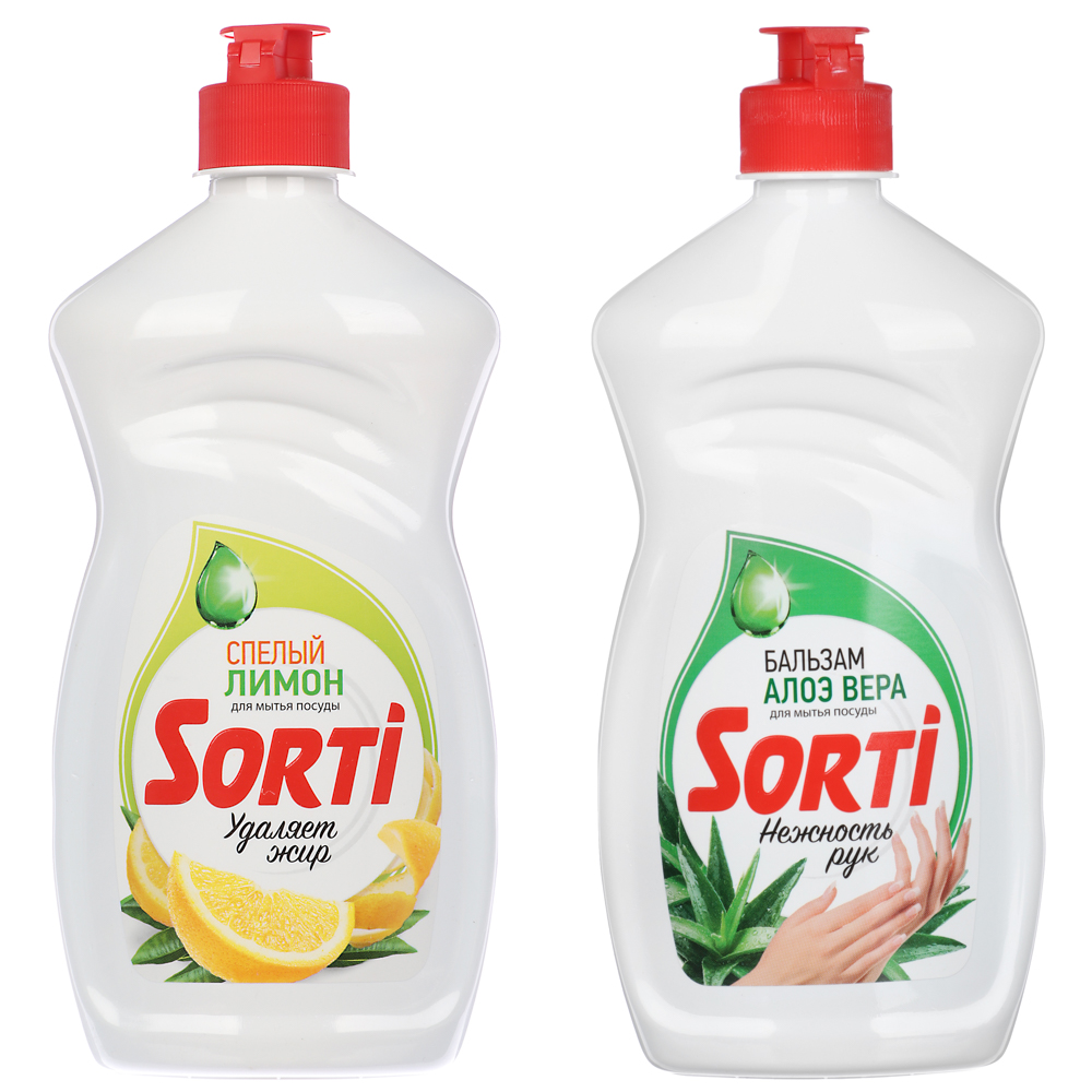 Средство для мытья посуды SORTi, 4 вида, п/б, 450г - #1
