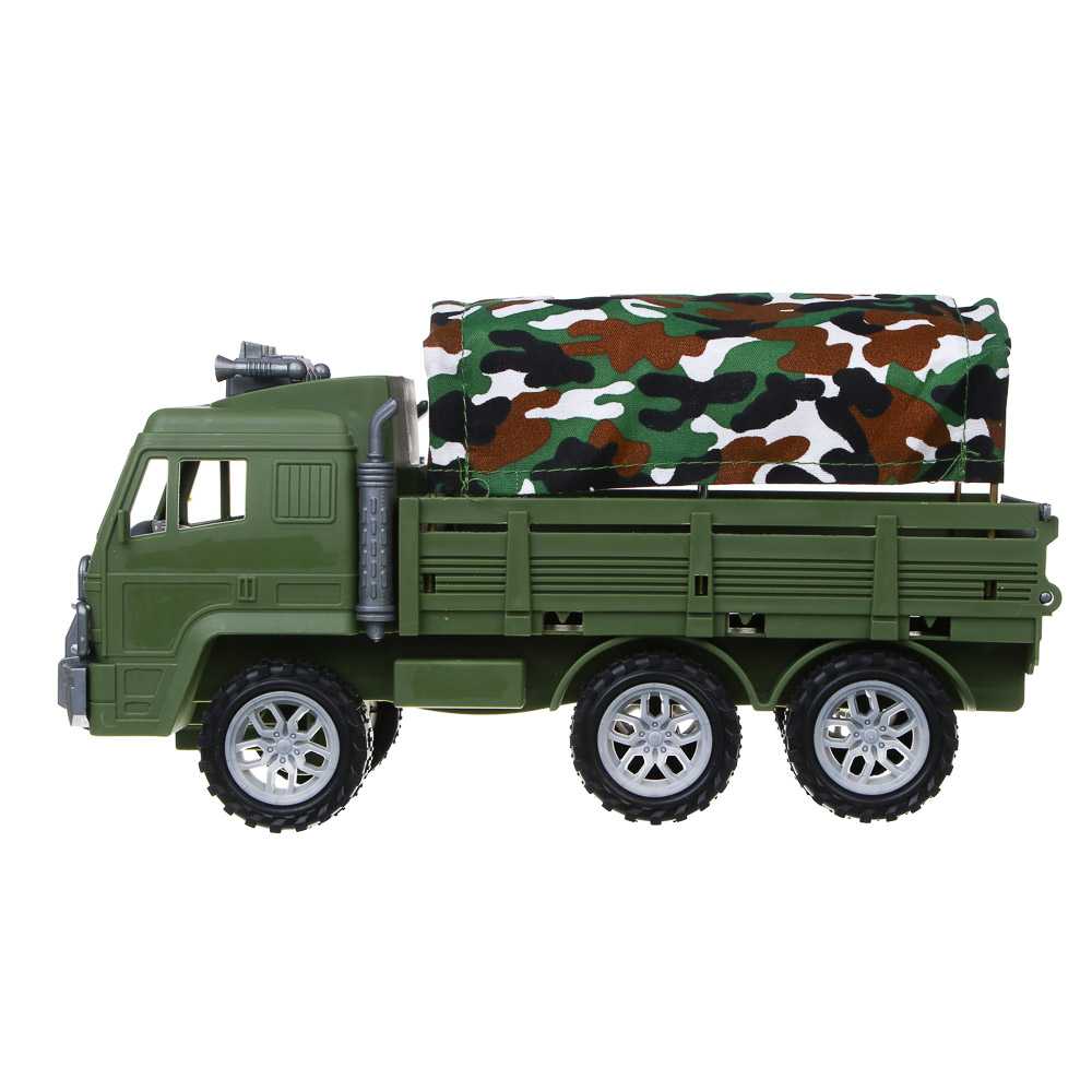 ИГРОЛЕНД Грузовик с солдатиком "Военная операция", инерция, РР, хлопок, 28х11х15 см - #6