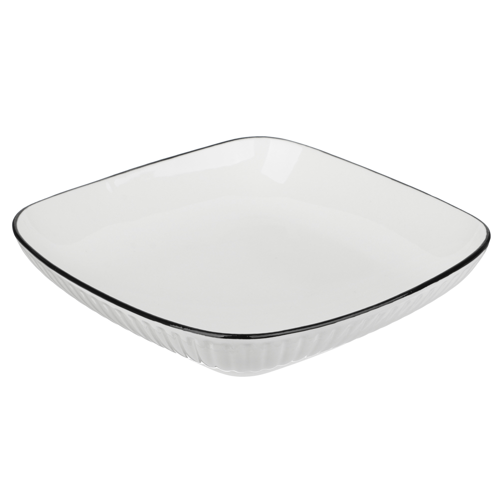 MILLIMI Соло Блюдо квадратное, 700мл, 19,5х4см, фарфор - #3