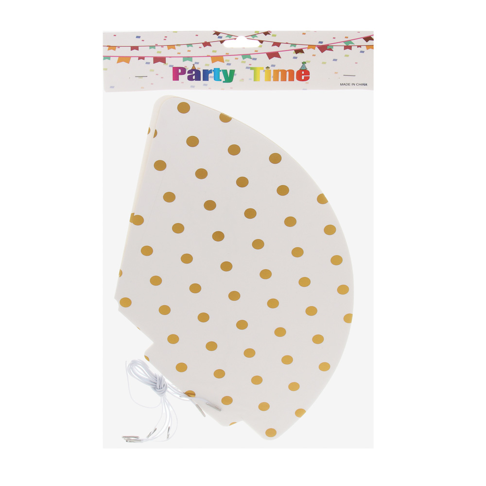 Fntastic Набор колпаков для вечеринки, 6 шт, диаметр 20 см, бумага, 2 дизайна - #7