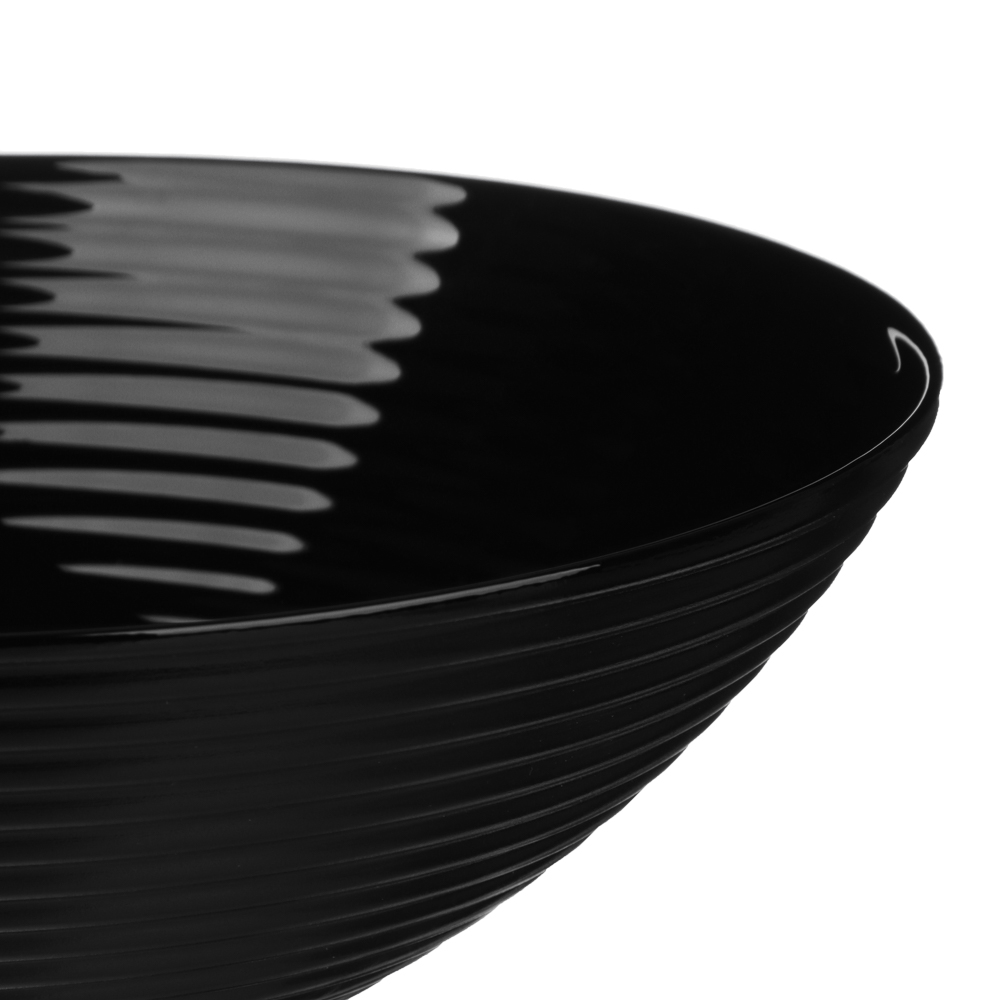 MILLIMI Бароло Салатник 24см черный опаловое стекло - #2