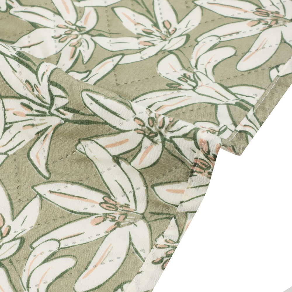 PROVANCE Эвкалипт Покрывало стеганое принтованное двустороннее 200х220см, 100% полиэстер, зеленый - #4