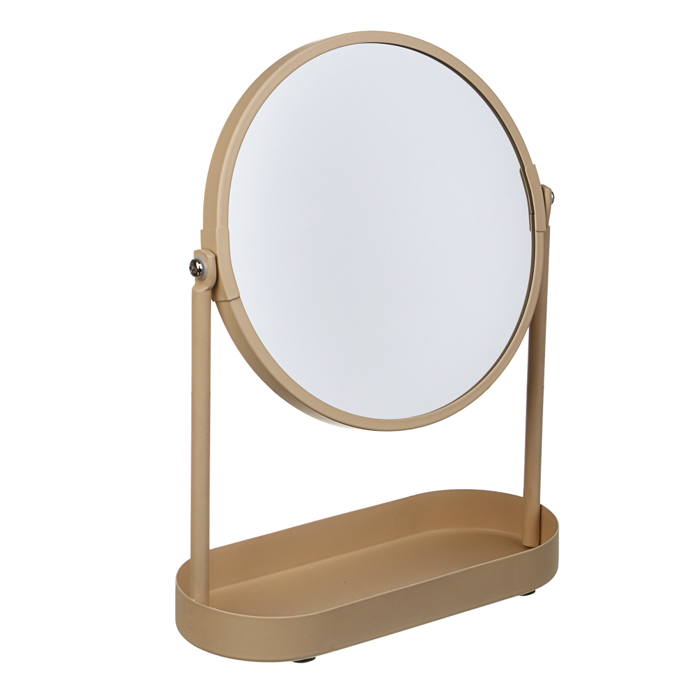 Зеркало в железной оправе тм VETTA Монтана, бежевый, 18,5x8,2x25см - #1