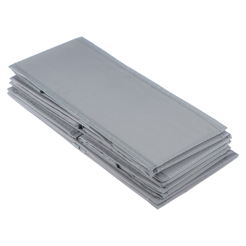 VETTA Короба без крышки, набор 3 шт., 28х28х12см, 28х14х12см, 14х14х12см, полиэстер, серый - #7