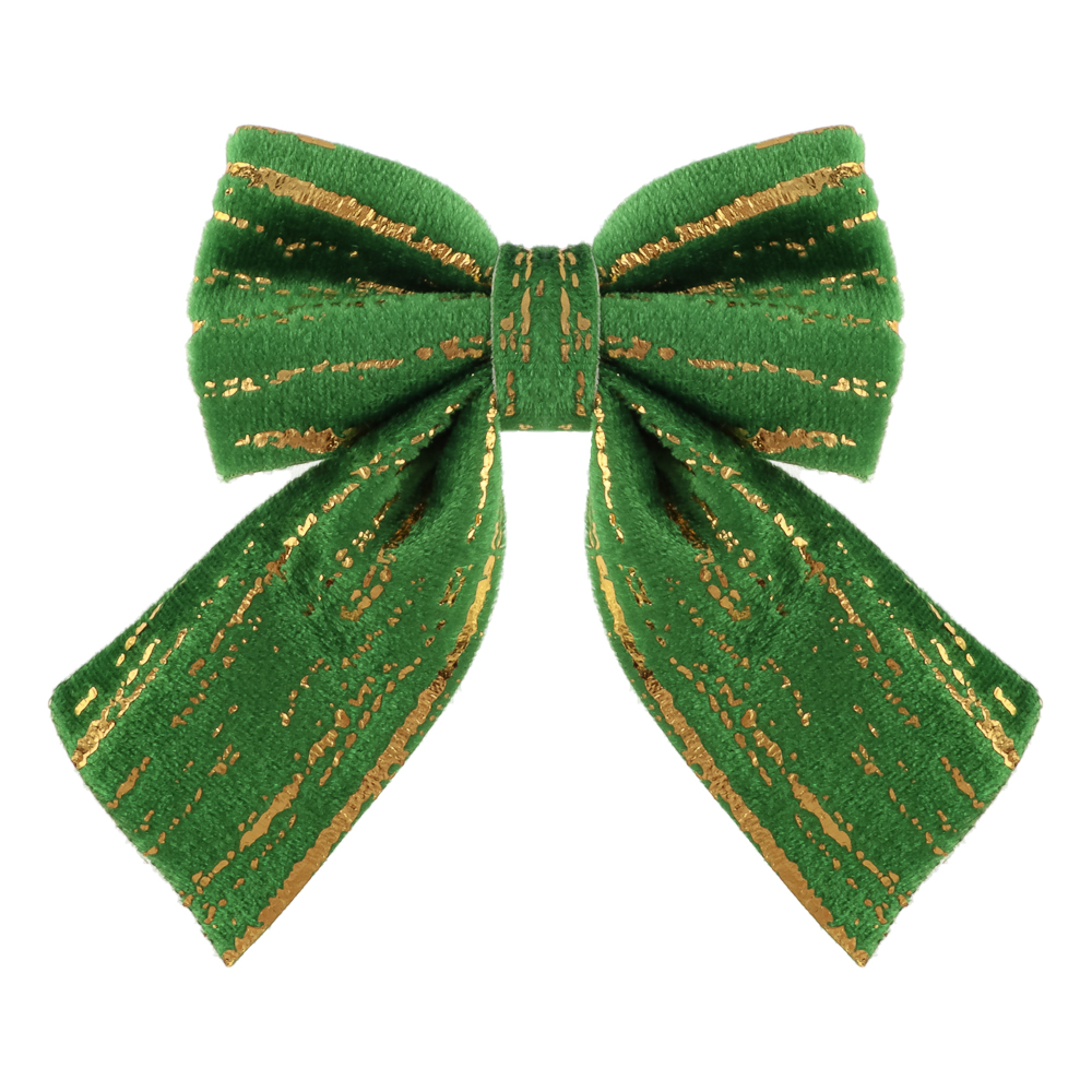 СНОУ БУМ Набор бантов 12x14 см, 2 шт, полиэстер, зеленый - #2