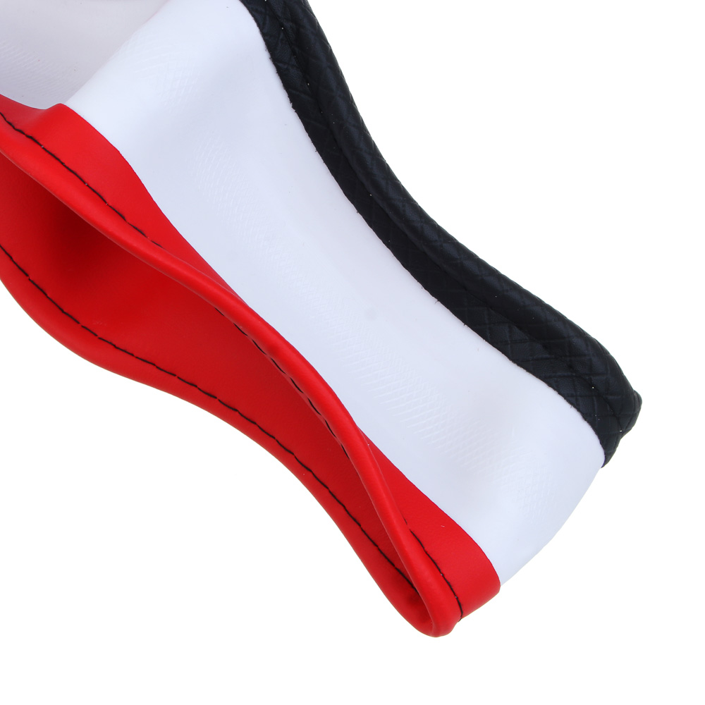 ЕРМАК Оплетка руля, серия Basic, размер M, черно-красная, полиуретан(PU) - #4