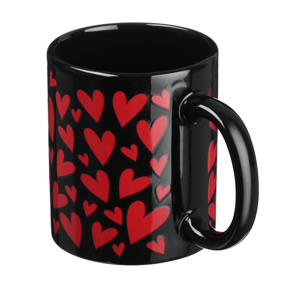 MILLIMI Сердечки Кружка 350мл с терморисунком, керамика - #3