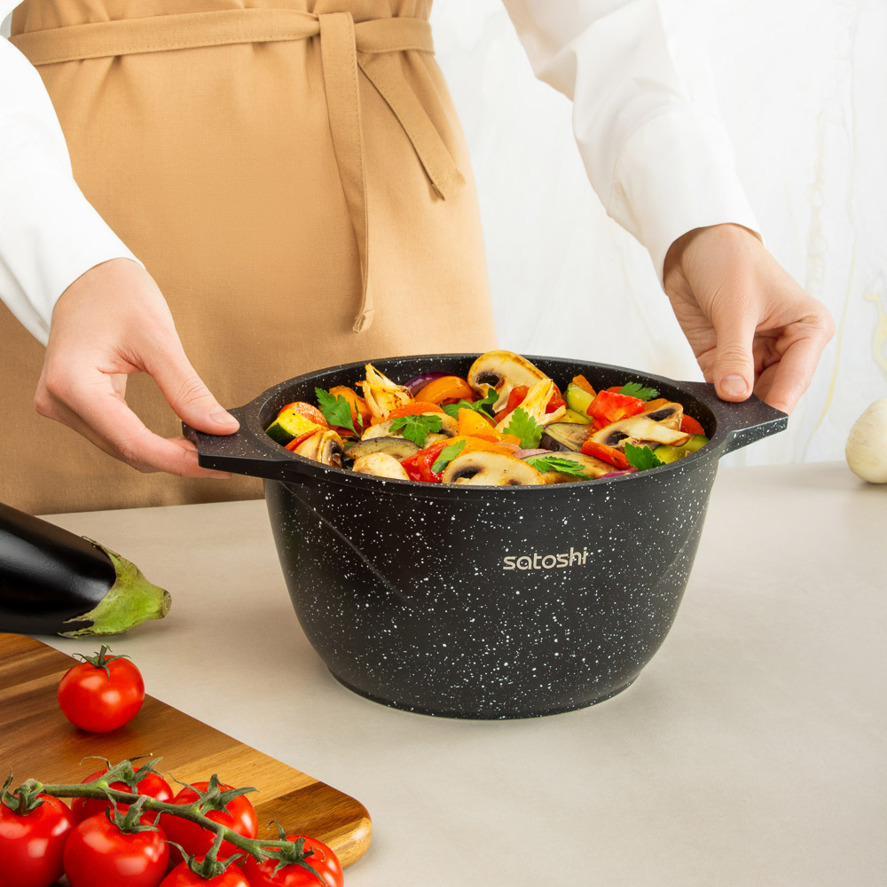 SATOSHI Монфор Казан 22х12,5см, 3,7л, литой алюминий, индукция - #12