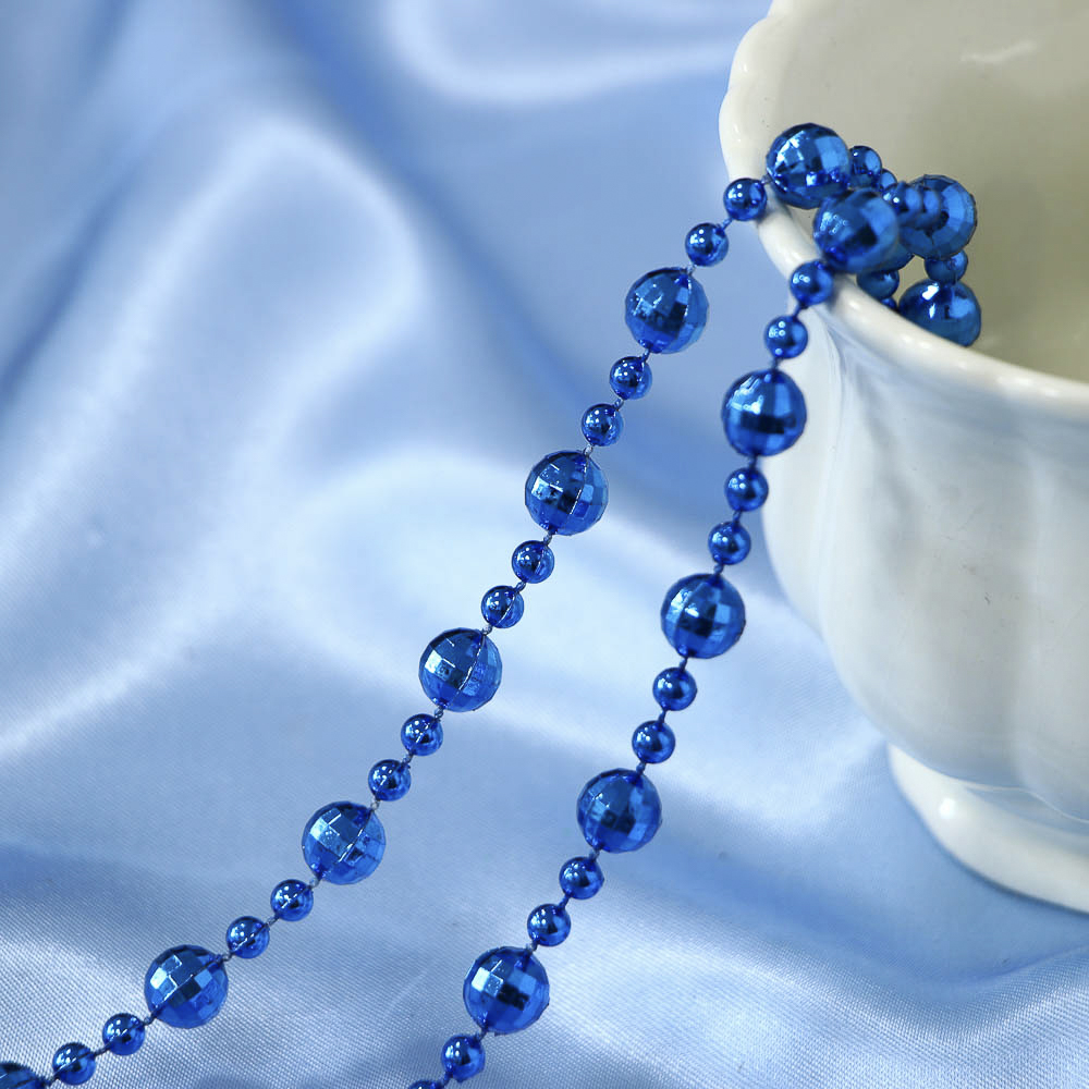 СНОУ БУМ Бусы декоративные 0,8x270 см, синий, 26-567 - #6