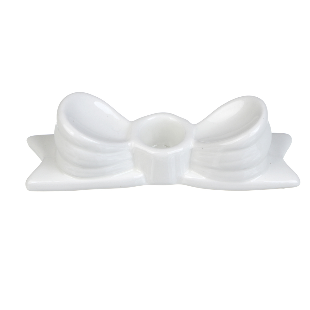 Подсвечник тм LADECOR "Бант", 14x3,5x4 см, доломит - #3