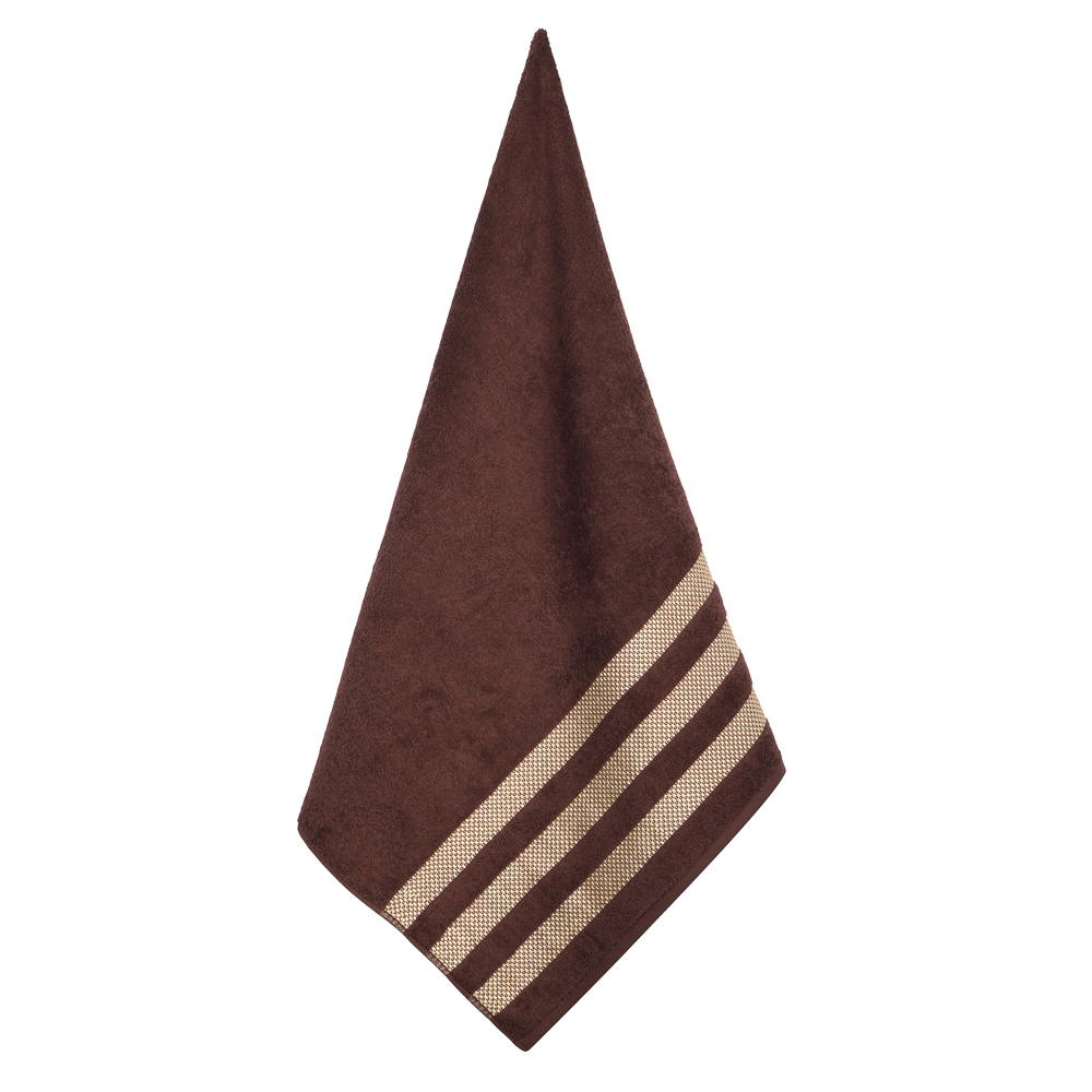 PROVANCE Кантри Полотенце махровое, 70х130см, 100% хлопок, 450гр/м, коричневый - #4