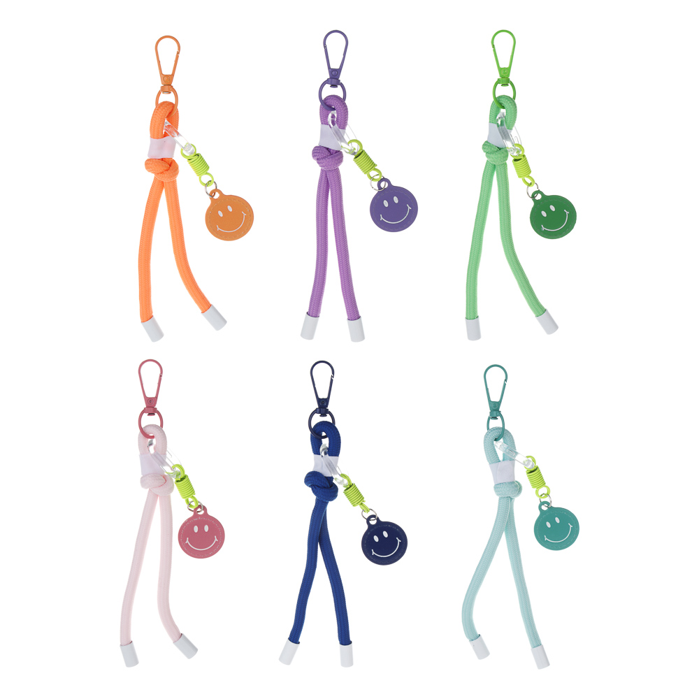 Подвеска аксессуар паракорд с шармом тм ЮL Smile, нейлон, металл, 18 см,  6 цветов, #2 - #1