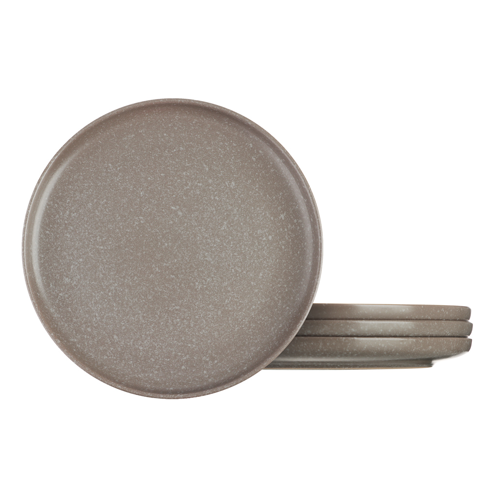 MILLIMI Набор стол.посуды 16пр(тар26см*4, тар20см*4, салатн14см*4, кружка340мл*4) керамика, серый - #2