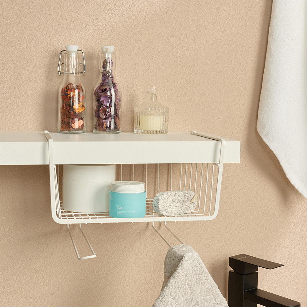 VETTA Корзина подвесная, 28x19х25см, металл, белый цвет - #16