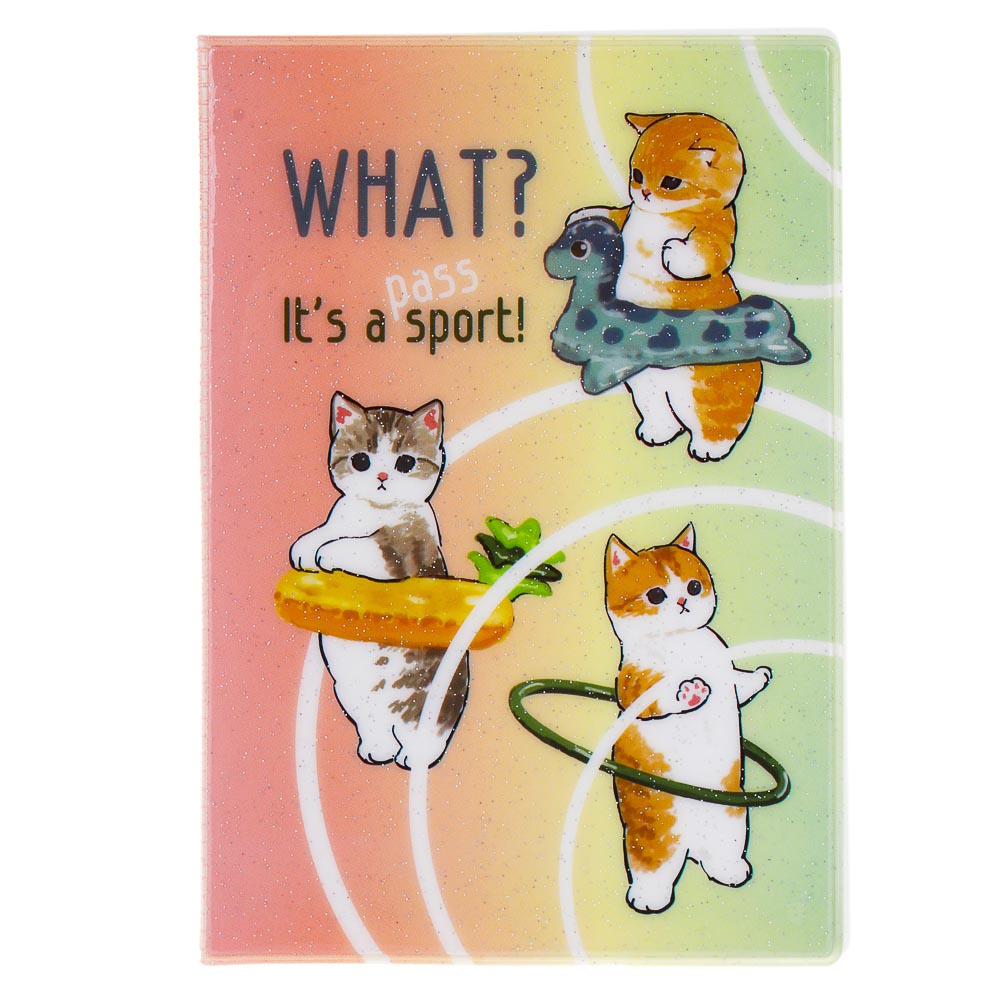 Обложка на паспорт тм ЮL с блестками, ПВХ, 13,6х9,5см, 6 дизайнов - #2