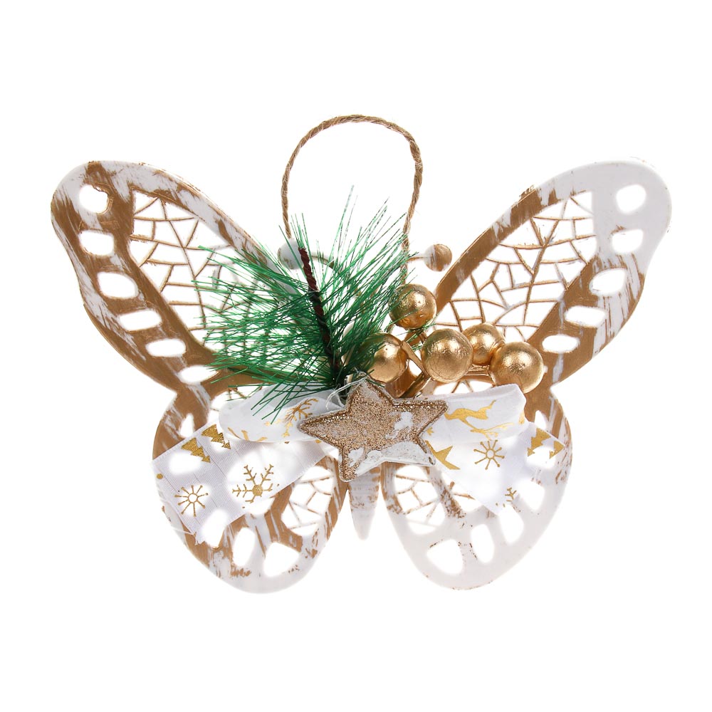 СНОУ БУМ Бабочка, 12x15 см, пластик, 26-634 - #1