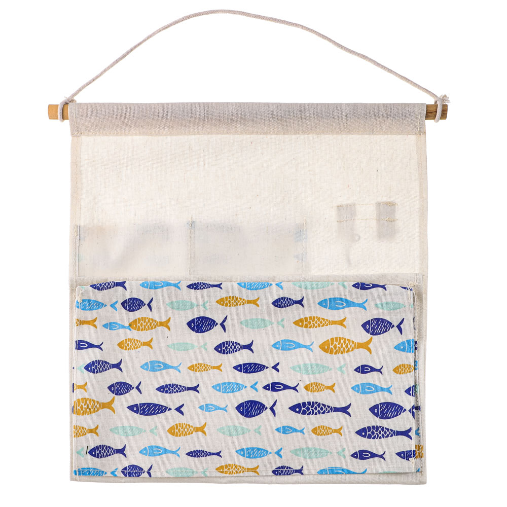 VETTA Барселона Кофр подвесной настенный, 5 объемных карманов, 2 крючка, текстиль, 34х55см,4 дизайна - #7