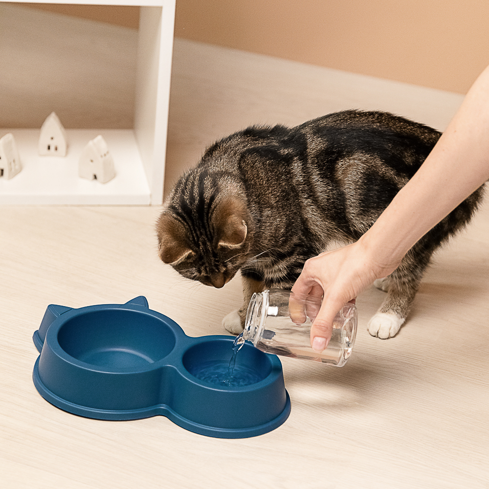 VETTA Миска для домашних животных двойная, пластмасса, 32х5 см, 130/ 350 мл - #9