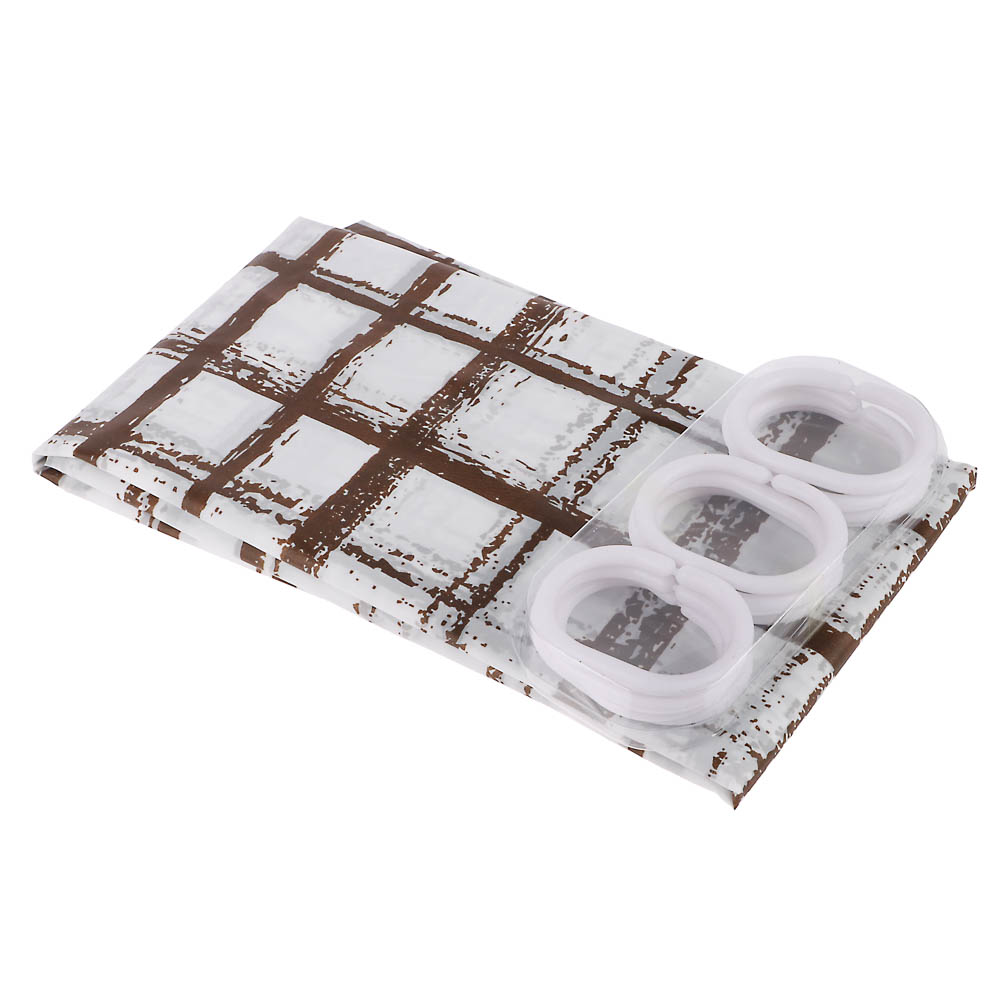 Шторка для ванной тм VETTA Марсельеза, ПЕВА 22 г/м2, 180x180см, 4 дизайна - #5