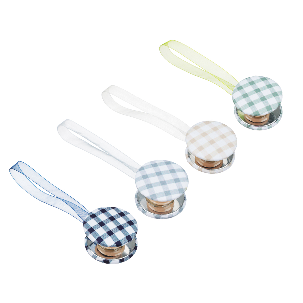 PROVANCE Подхват для штор магнитный 2-сторонний, "Клетка", 30см, d5см, 4 цвета - #1