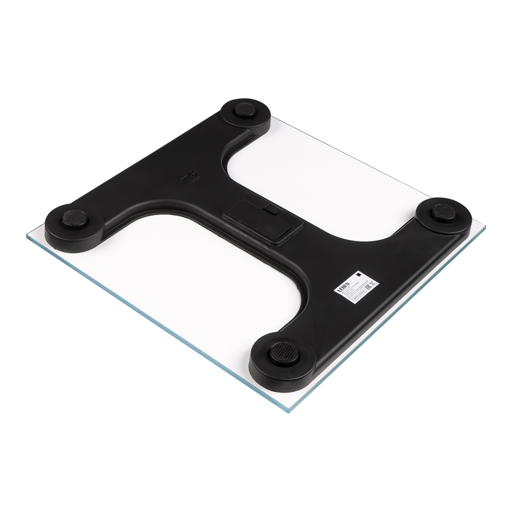 LEBEN Весы напольные электронные "Blue", ЖК-дисплей, макс. нагр.до 180кг, 28х28см - #5