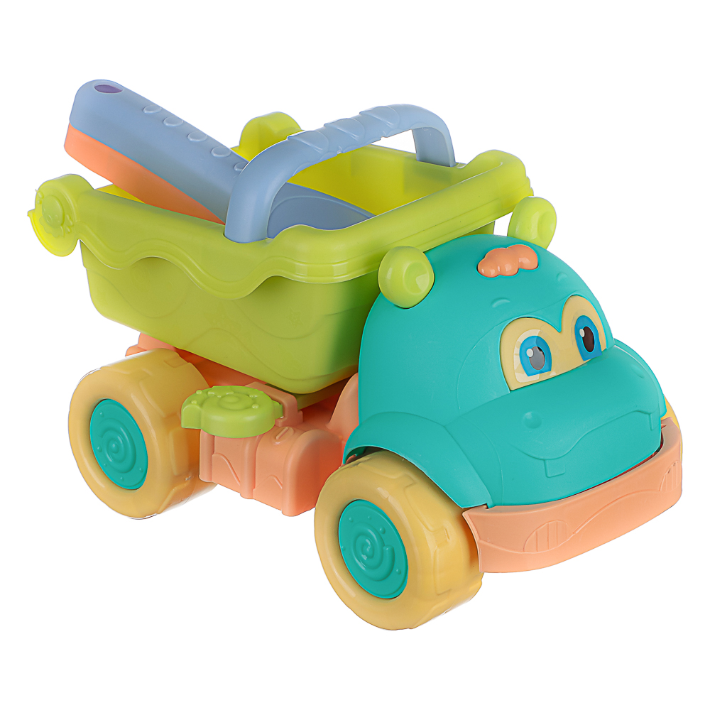 Набор для игр в песке "Самосвал", ИГРОЛЕНД, 3 предмета, пластик, для детей 3+ - #2