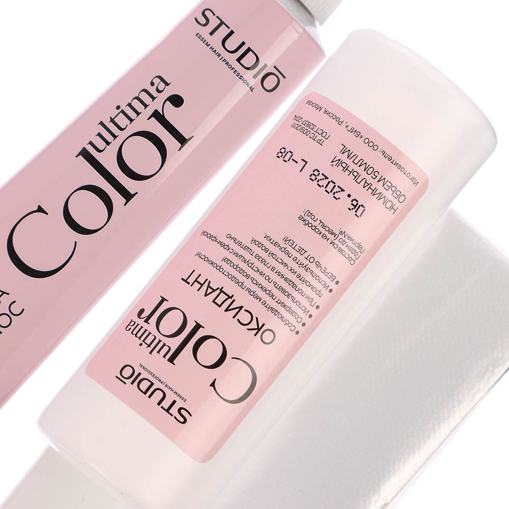 Краска для волос STUDIO Ultima Color 1.0 черный натуральный,100мл - #4