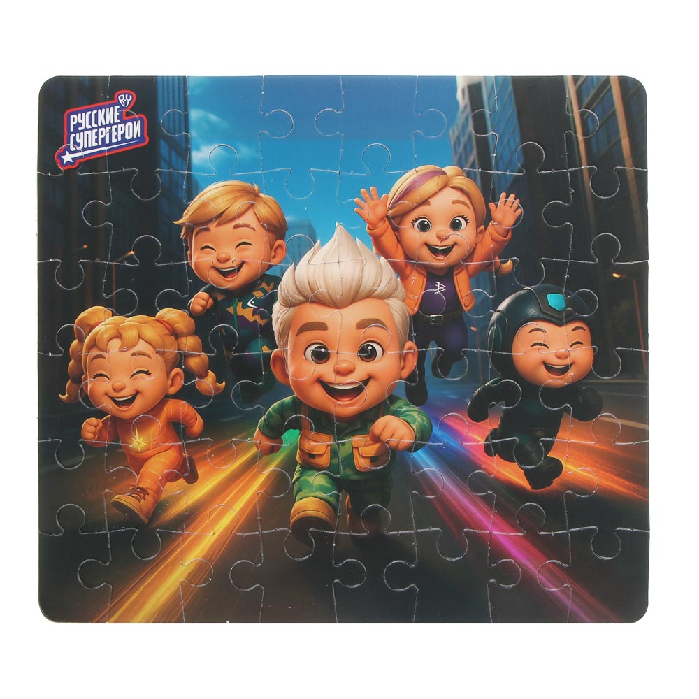BY Русские Супергерои Пазл, 48 элементов, 14x19 см, картон, 4 дизайна - #9