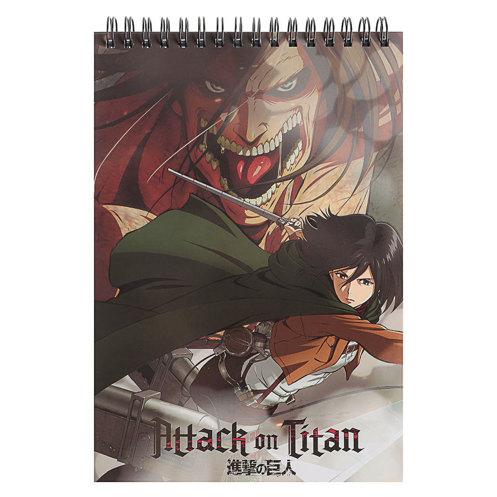 Атака Титанов. Творческий блокнот cо стикерами A5, 14,5x7x21,5см - #6