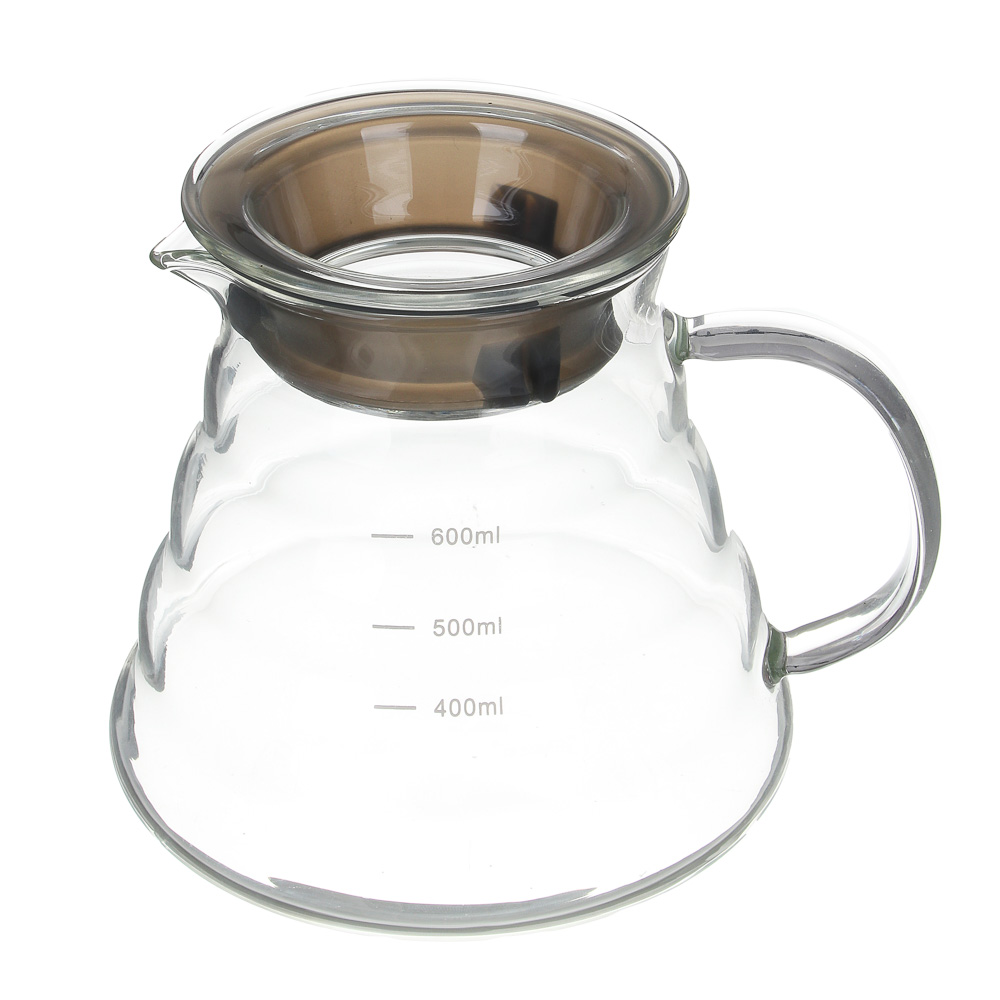 SATOSHI Чайник заварочный 600мл, стекло, силикон - #1