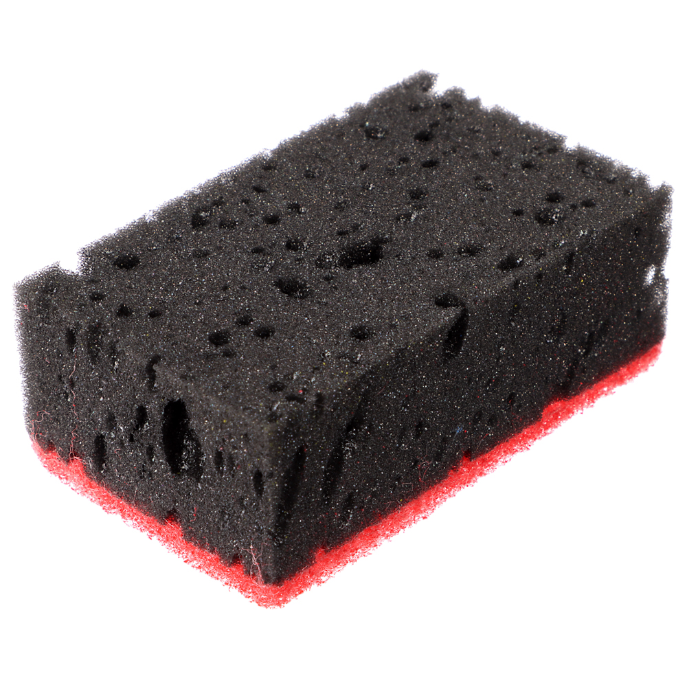 VETTA Набор губок для мытья посуды BLACK, 4 шт, 10,7х6,5x4 см, цветной абразив - #3