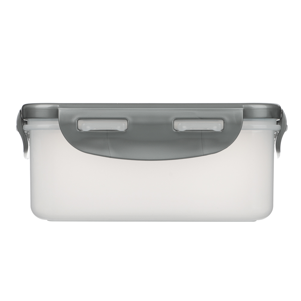 Контейнер герметичный для СВЧ с защелками тм Good&good, квадратный 0,9л, пластик - #3